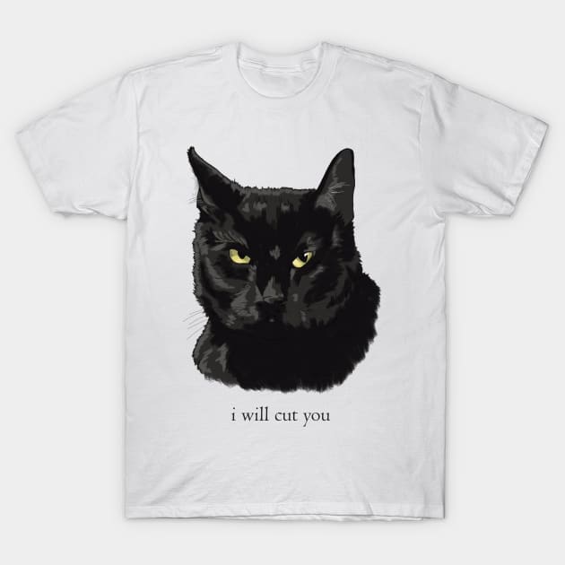 Angry Cat T-Shirt by Battsii Collective